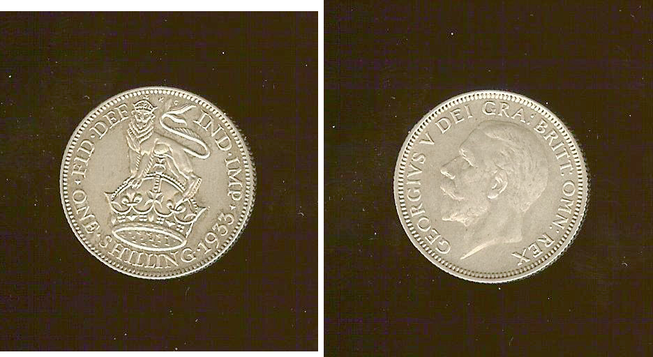ROYAUME-UNI 1 Shilling Georges V 1933 SUP+